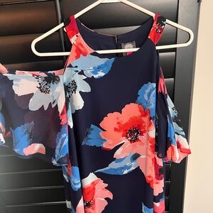 Vince Camuto Cold-Shoulder Dress